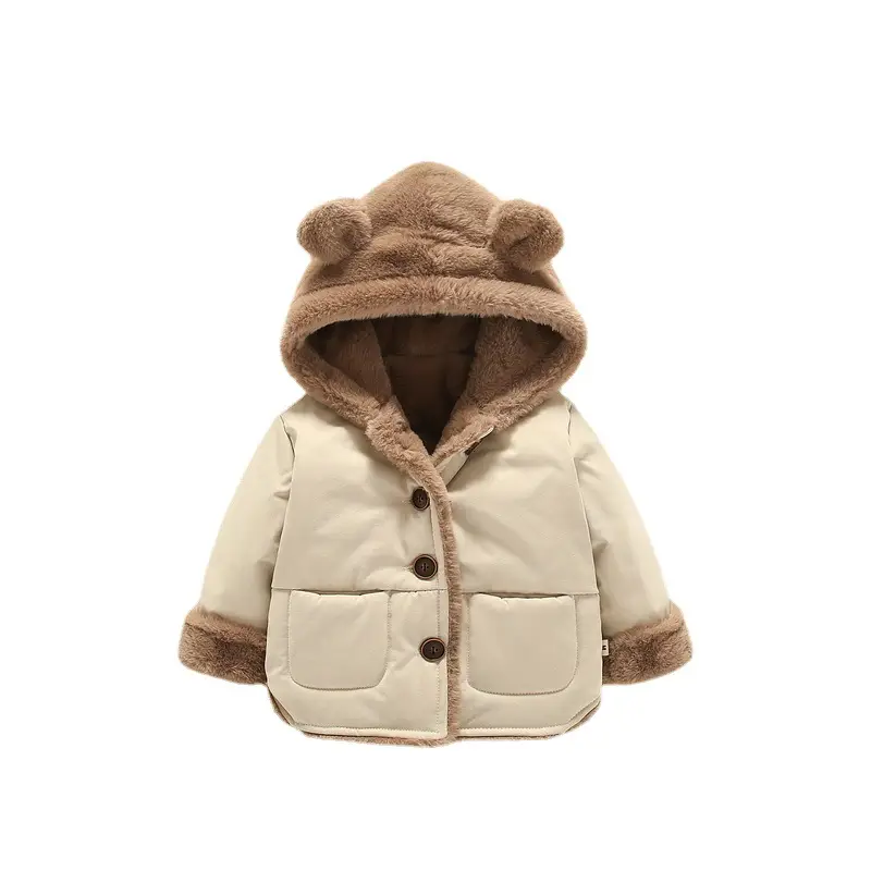 Baby Cotton Hooded Winter Jacket Green 0-4 Years - Image 5