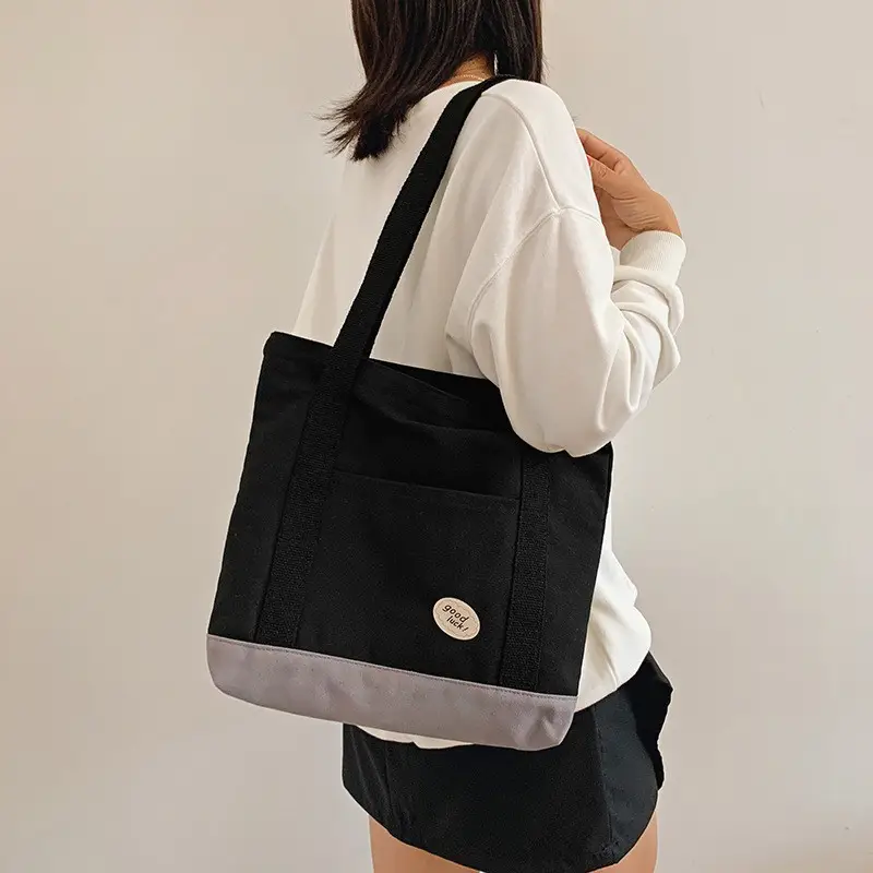 Women's Canvas Tote Bag Large Capacity Shoulder Portable