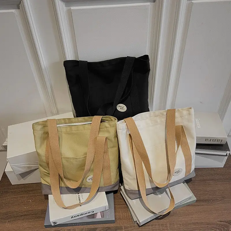 Women's Canvas Tote Bag Large Capacity Shoulder Portable