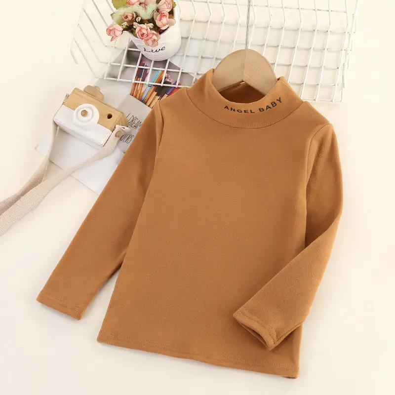 Yellow Turtleneck Long Sleeve Baby Shirt Medium Large - Image 5
