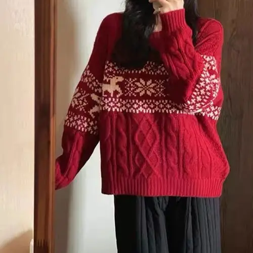Women's Green Striped Knitted Vest Top Autumn Wear — feature 1