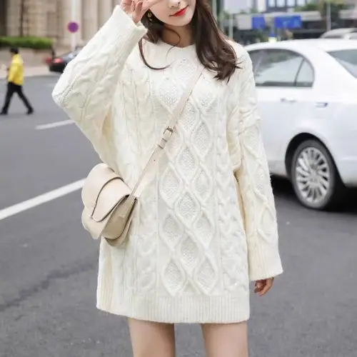 Women's Green Striped Knitted Vest Top Autumn Wear — feature 10