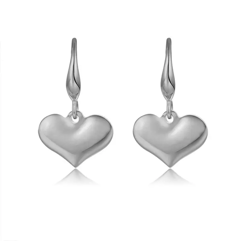 French Retro Heart Pendant Necklace for Women Gold