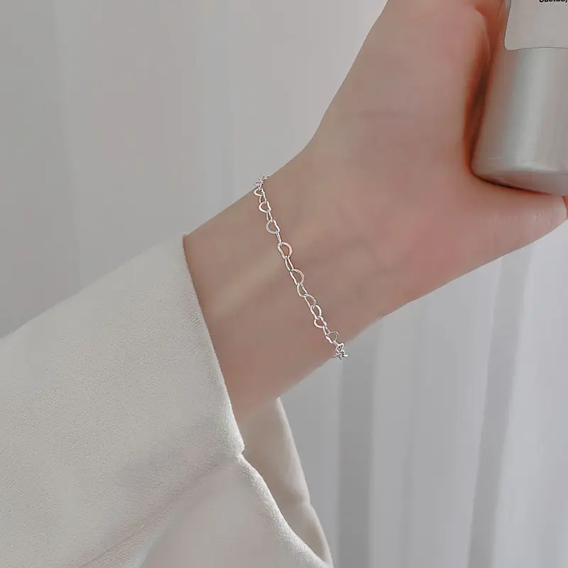 Silver Chain Bracelet for Women Japanese Korean Style 2022 - Image 3