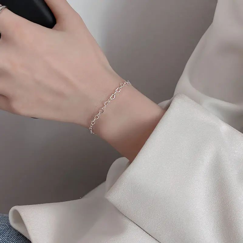 Silver Chain Bracelet for Women Japanese Korean Style 2022 - Image 4