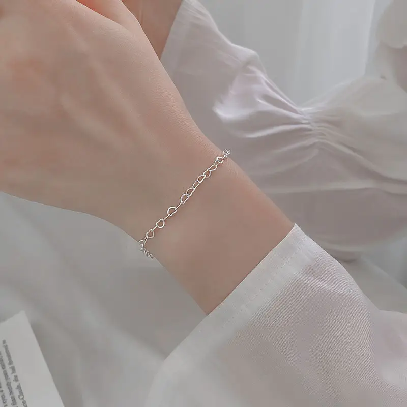 Silver Chain Bracelet for Women Japanese Korean Style 2022 - Image 5