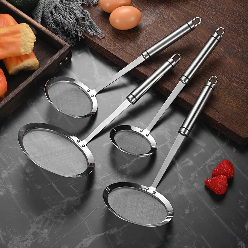 304 Stainless Steel Oil Filter Spoon 30cm - Image 6