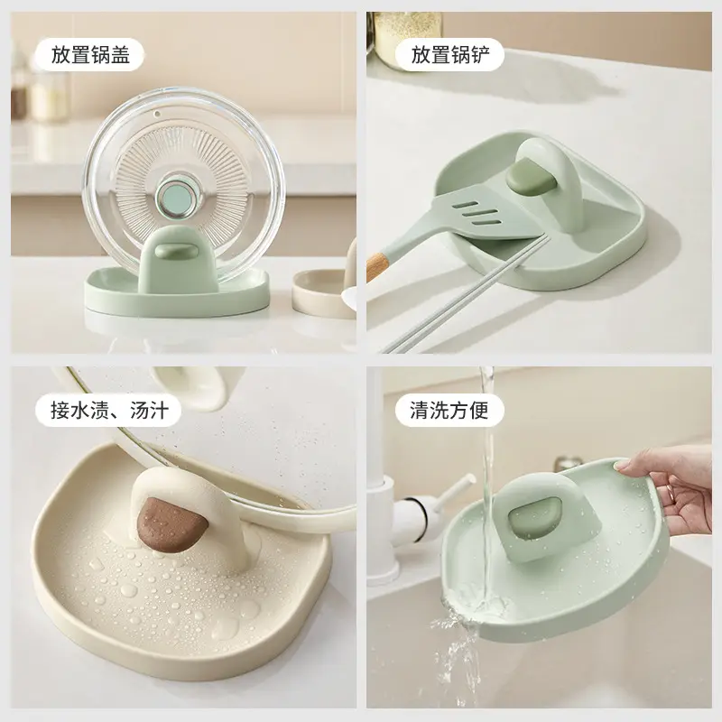 Multifunctional Storage Rack for Pot Lids and Countertop Spatulas - Image 6
