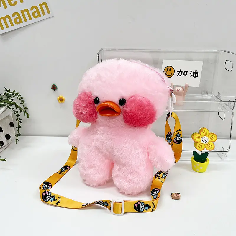 Pink Duck Crossbody Bag for Girls - Image 3
