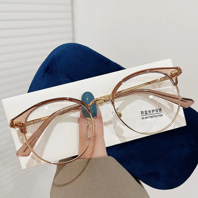 TR90 Anti-Blue Light Glasses with Rivet Metal Frame - Image 11