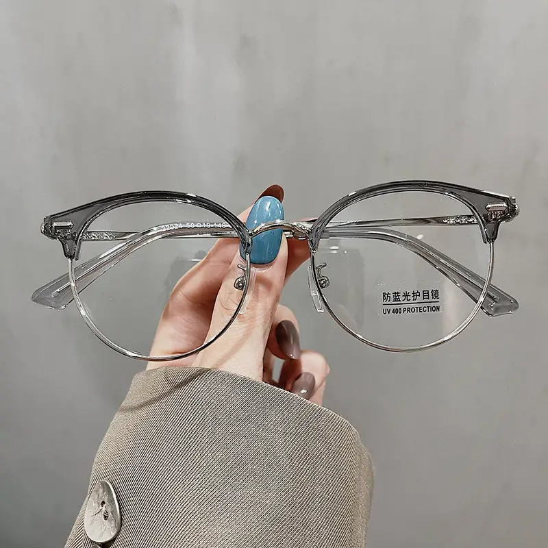 TR90 Anti-Blue Light Glasses with Rivet Metal Frame - Image 12