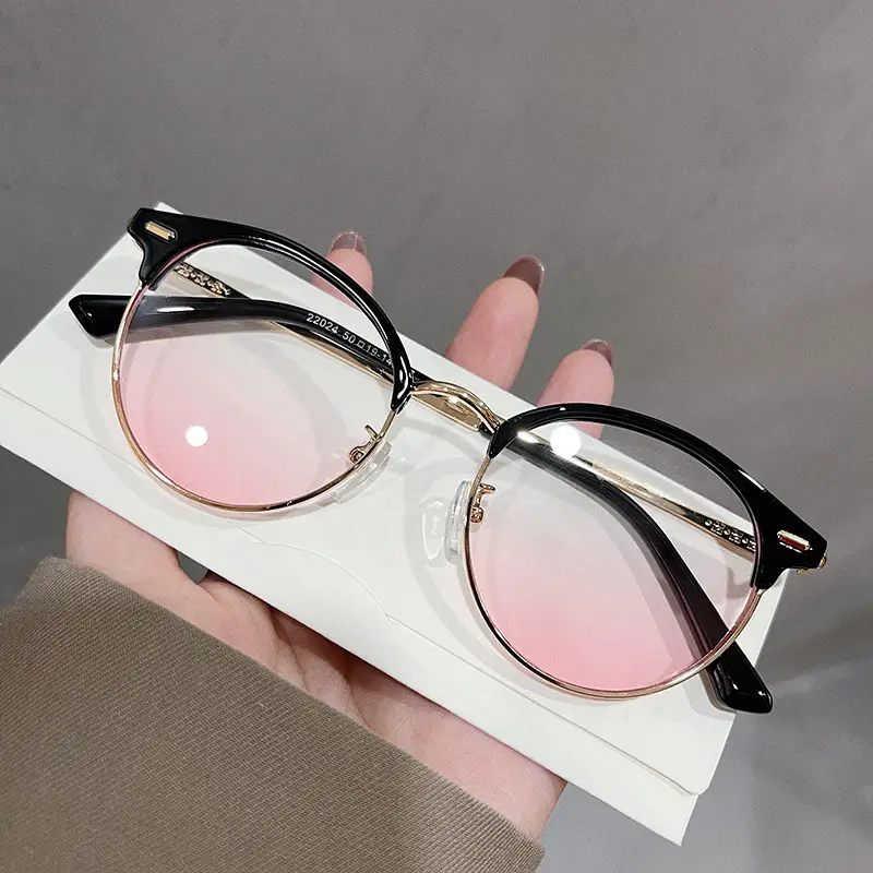 TR90 Anti-Blue Light Glasses with Rivet Metal Frame - Image 3