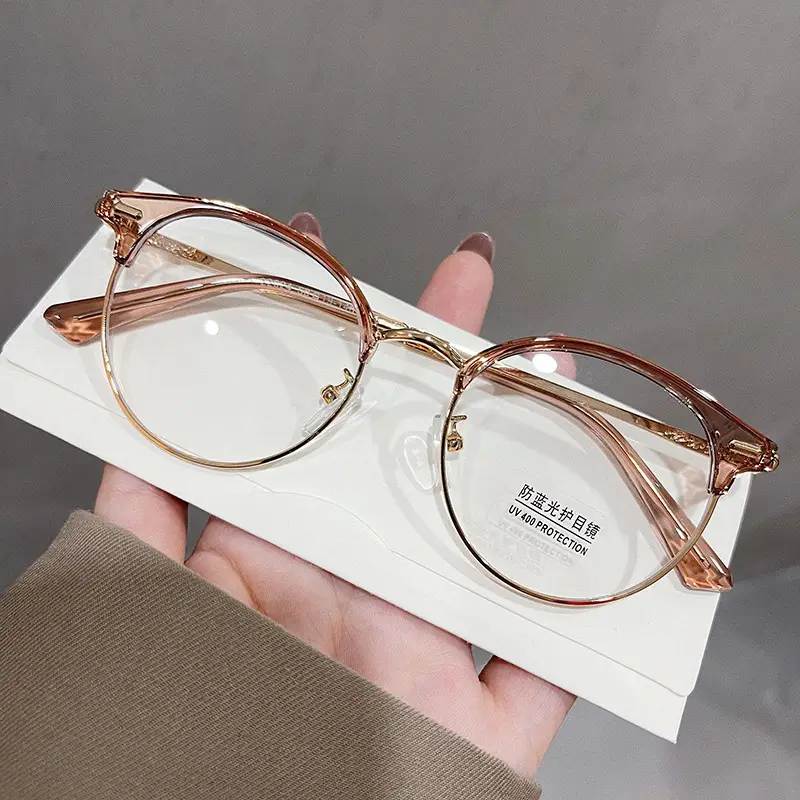 TR90 Anti-Blue Light Glasses with Rivet Metal Frame - Image 6