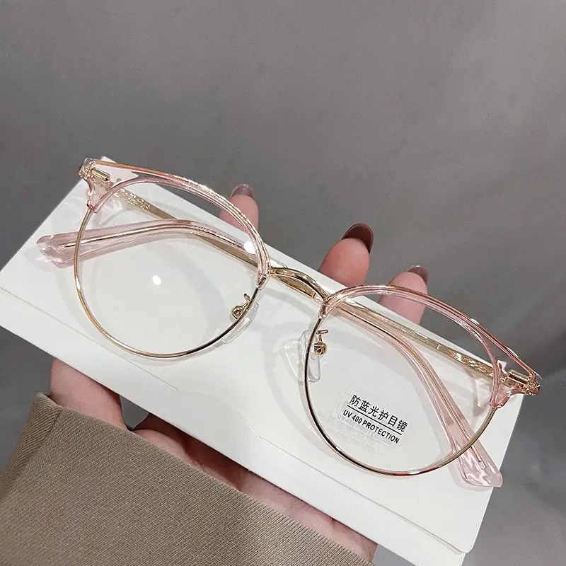 TR90 Anti-Blue Light Glasses with Rivet Metal Frame - Image 7