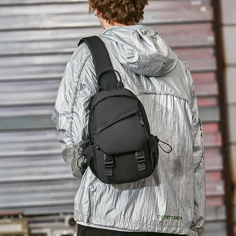 Men's Black Wireless Laptop Backpack 7" 18cm - Image 4