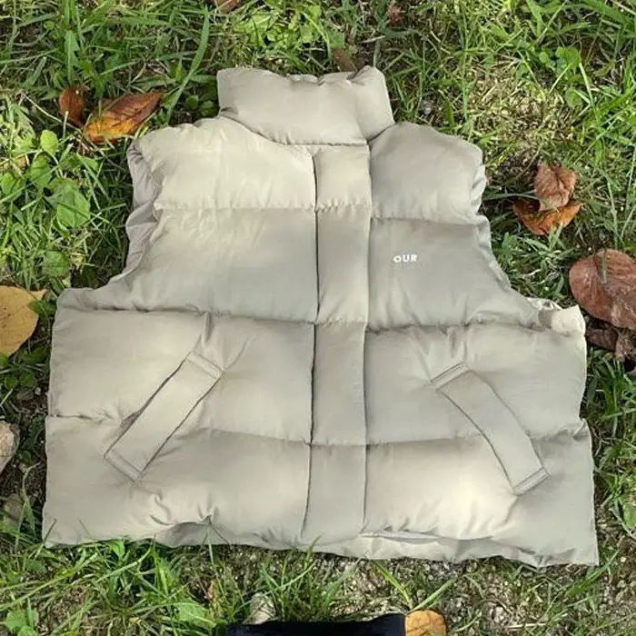 Kids Cotton Puffer Vest Black Winter Boys