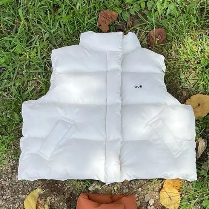 Kids Cotton Puffer Vest Black Winter Boys