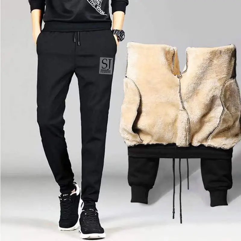 Men Black Fleece Hoodie Pants Set Casual Two Piece — feature 8