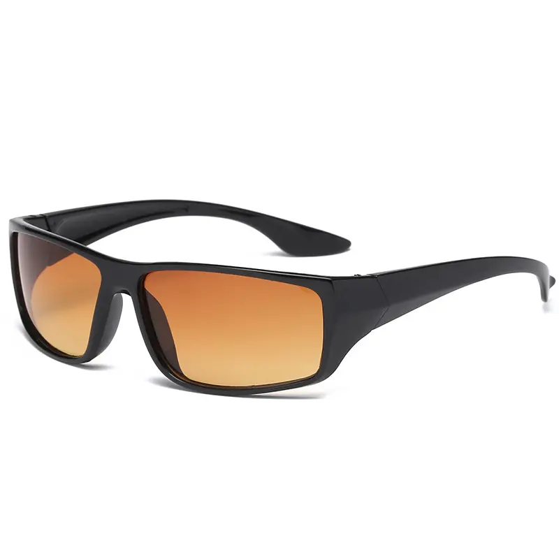 Men Yellow Film Sunglasses Outdoor Sports Cycling Night Vision - Image 6