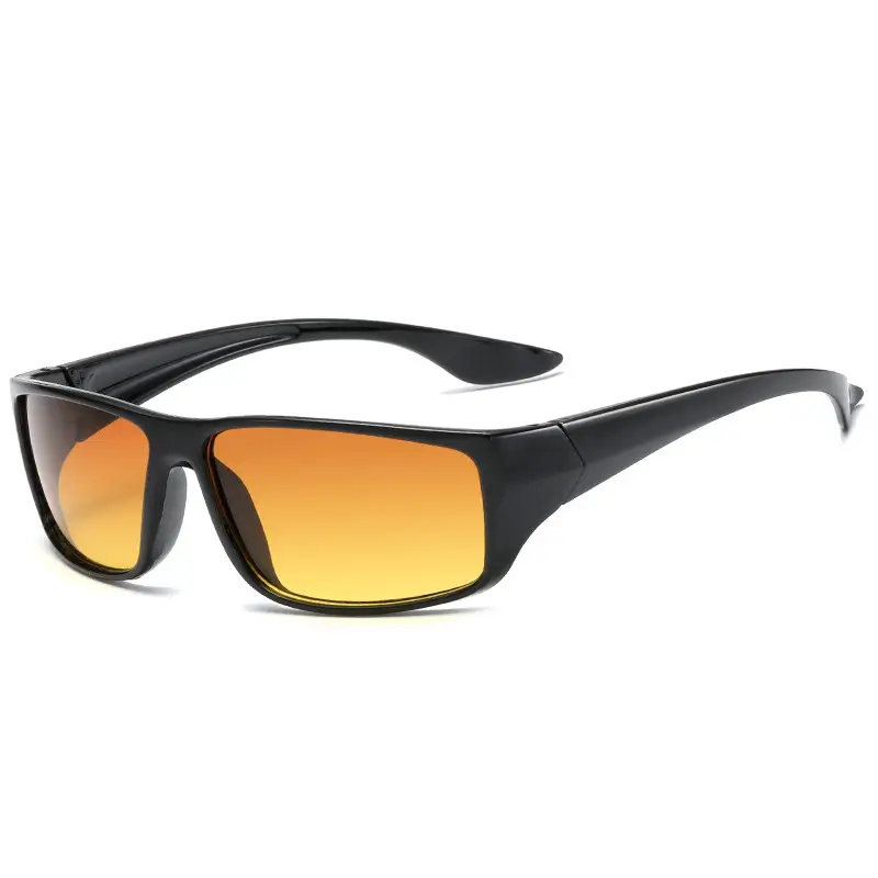 Men Yellow Film Sunglasses Outdoor Sports Cycling Night Vision - Image 3