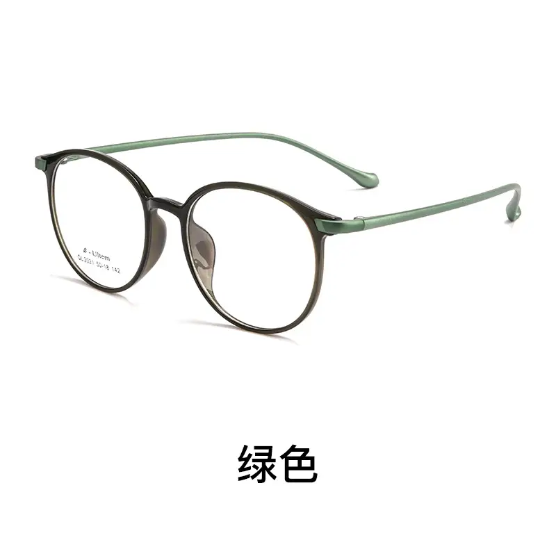 Men Retro Red Round Glasses 2021QL - Image 4