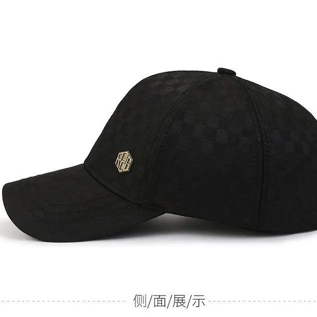 Winter Men's Black Plaid Fleece Lined Baseball Cap - Image 6
