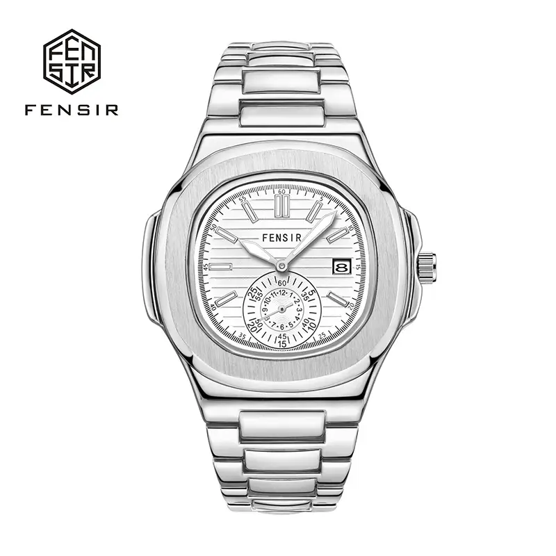 Fensir Cross-Border Diamond Watch Men Rose Gold 40mm