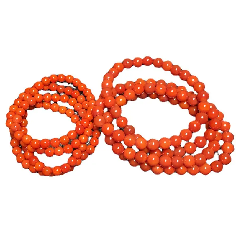 Natural South Red Agate 108 Beads Bracelet - Image 5