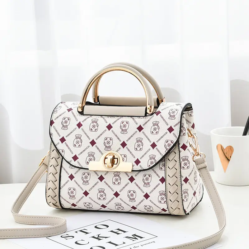Women's Lotus Messenger Bag Pink Gold 2022 - Image 8