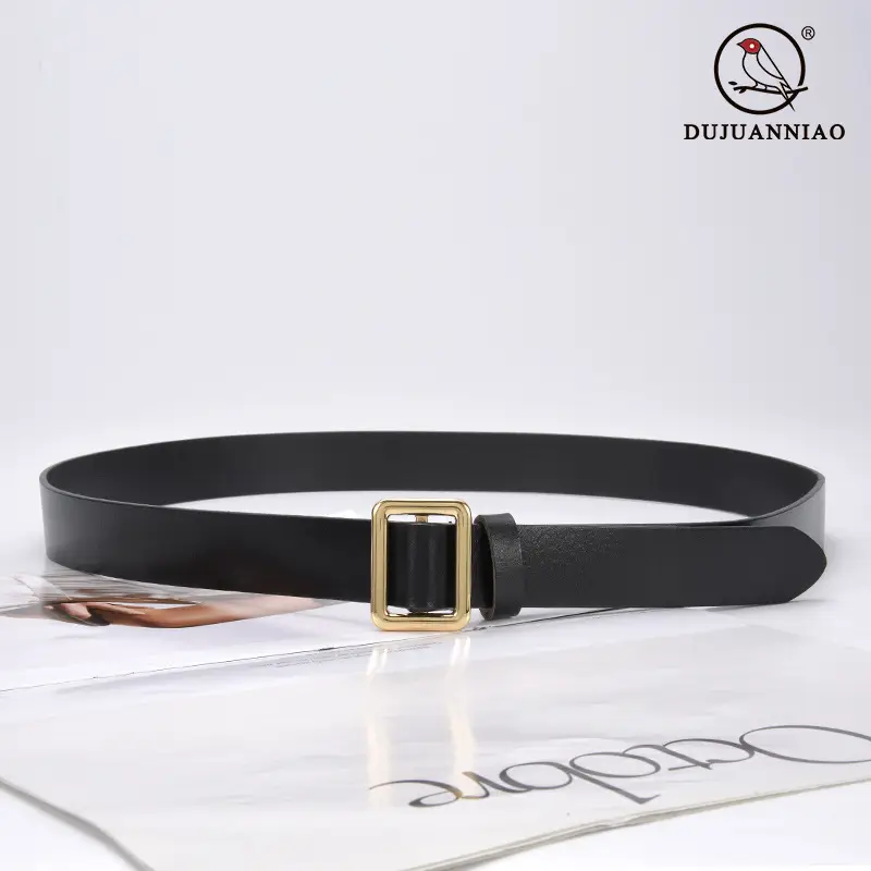 Red Korean Style Adjustable Belt with Hole-Free Buckle - Image 10
