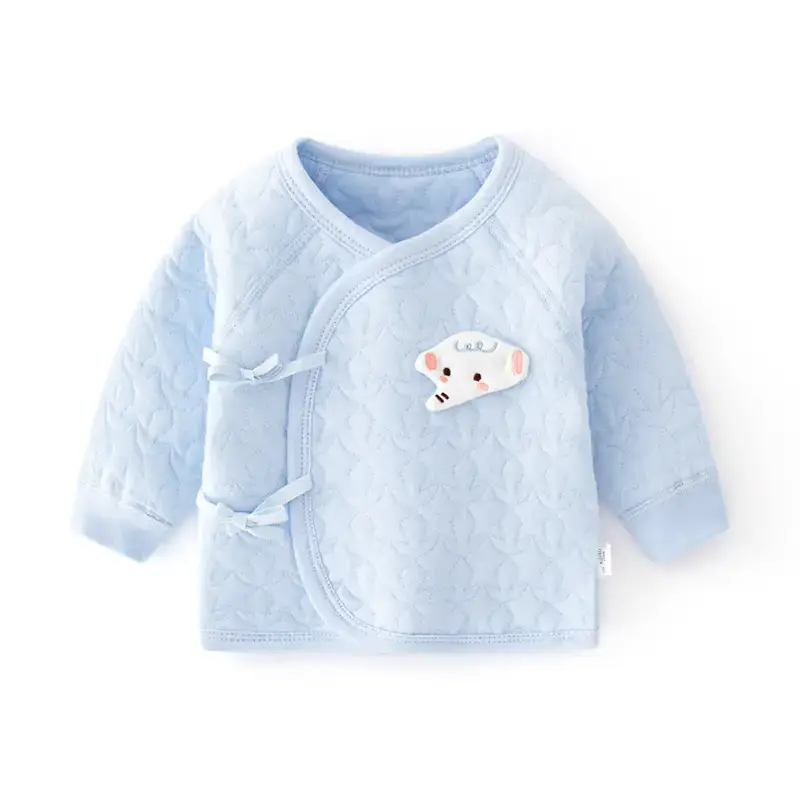 Pink Quilted Thermal Baby Top with Embroidered Patch - Image 9