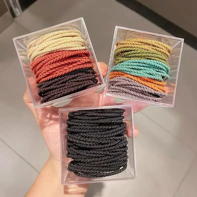 Rainbow Color Hair Rope for Women 50 Box — feature 3