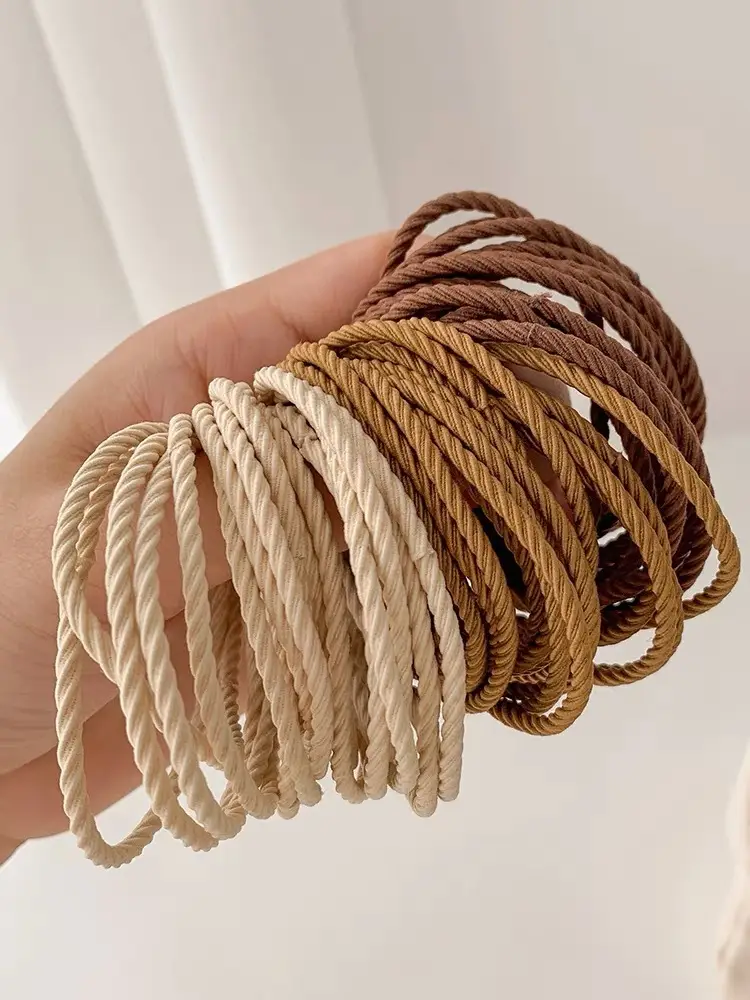 Rainbow Color Hair Rope for Women 50 Box — feature 4