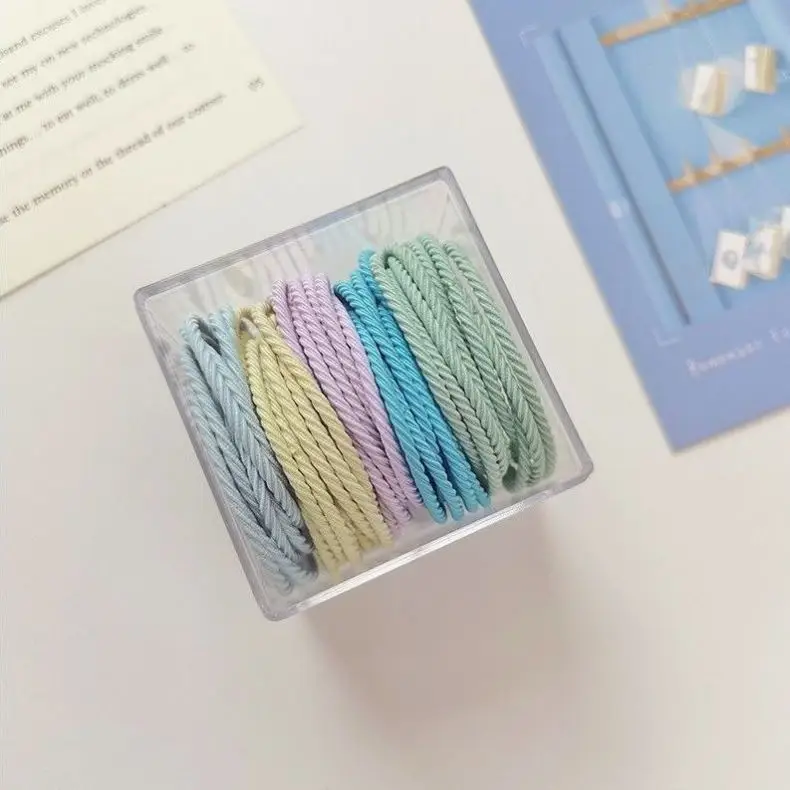 Rainbow Color Hair Rope for Women 50 Box - Image 3