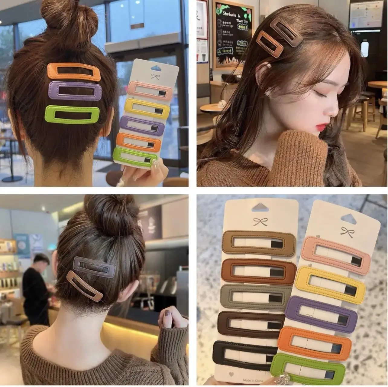 Spring New Acrylic Hair Clips for Girls Multi Color — feature 2
