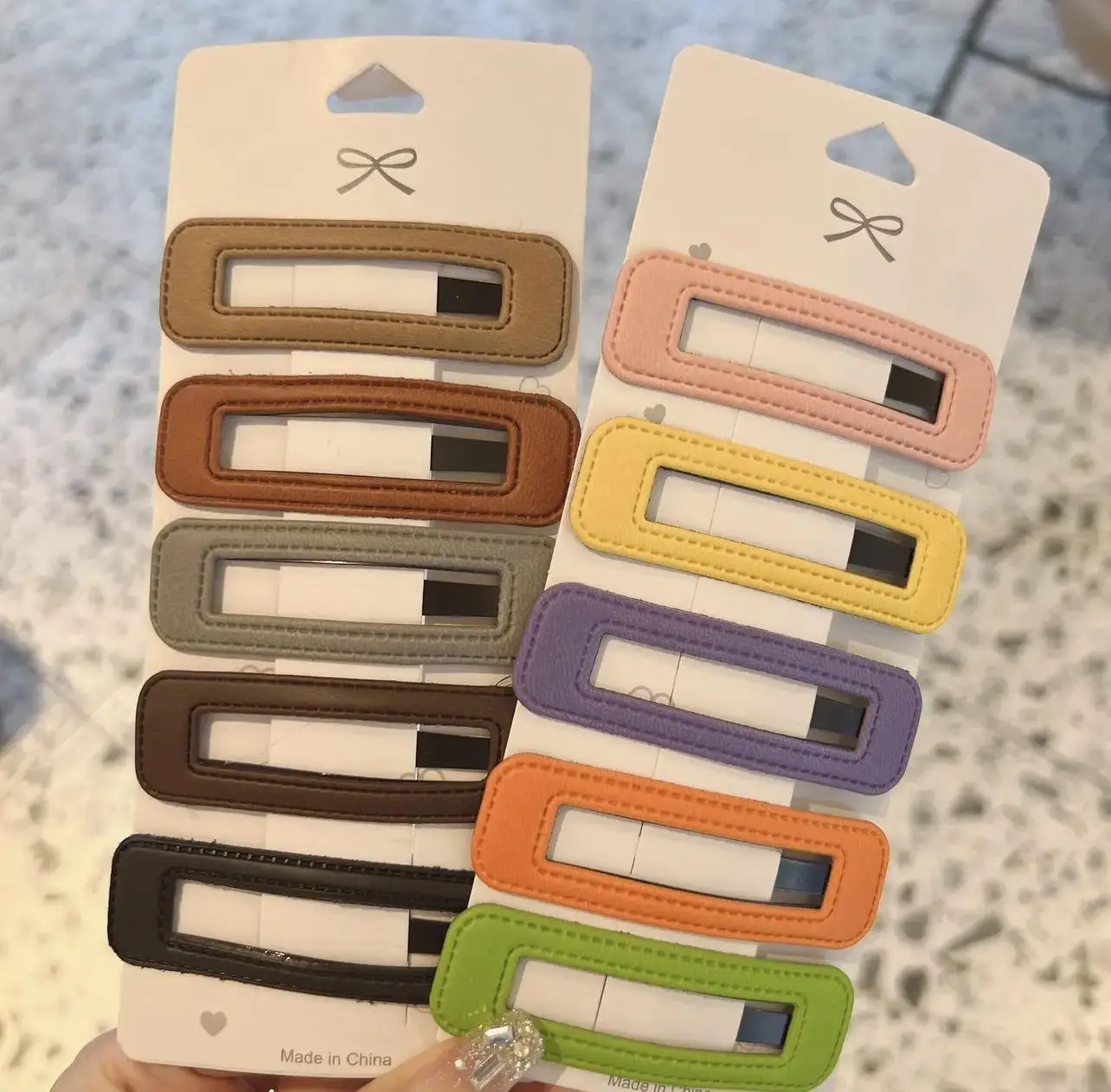 Spring New Acrylic Hair Clips for Girls Multi Color — feature 3