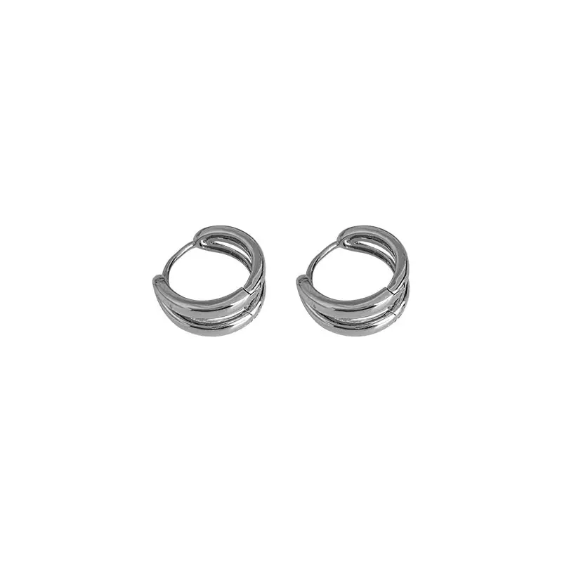 Cold Wind Double Circle Earrings for Women - Image 7