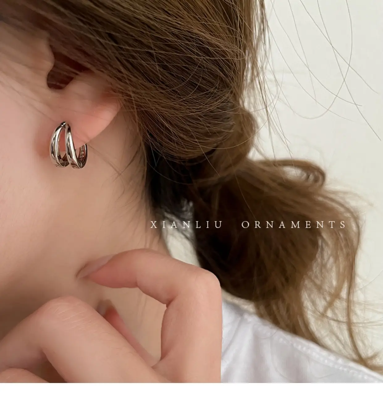 Cold Wind Double Circle Earrings for Women — feature 33
