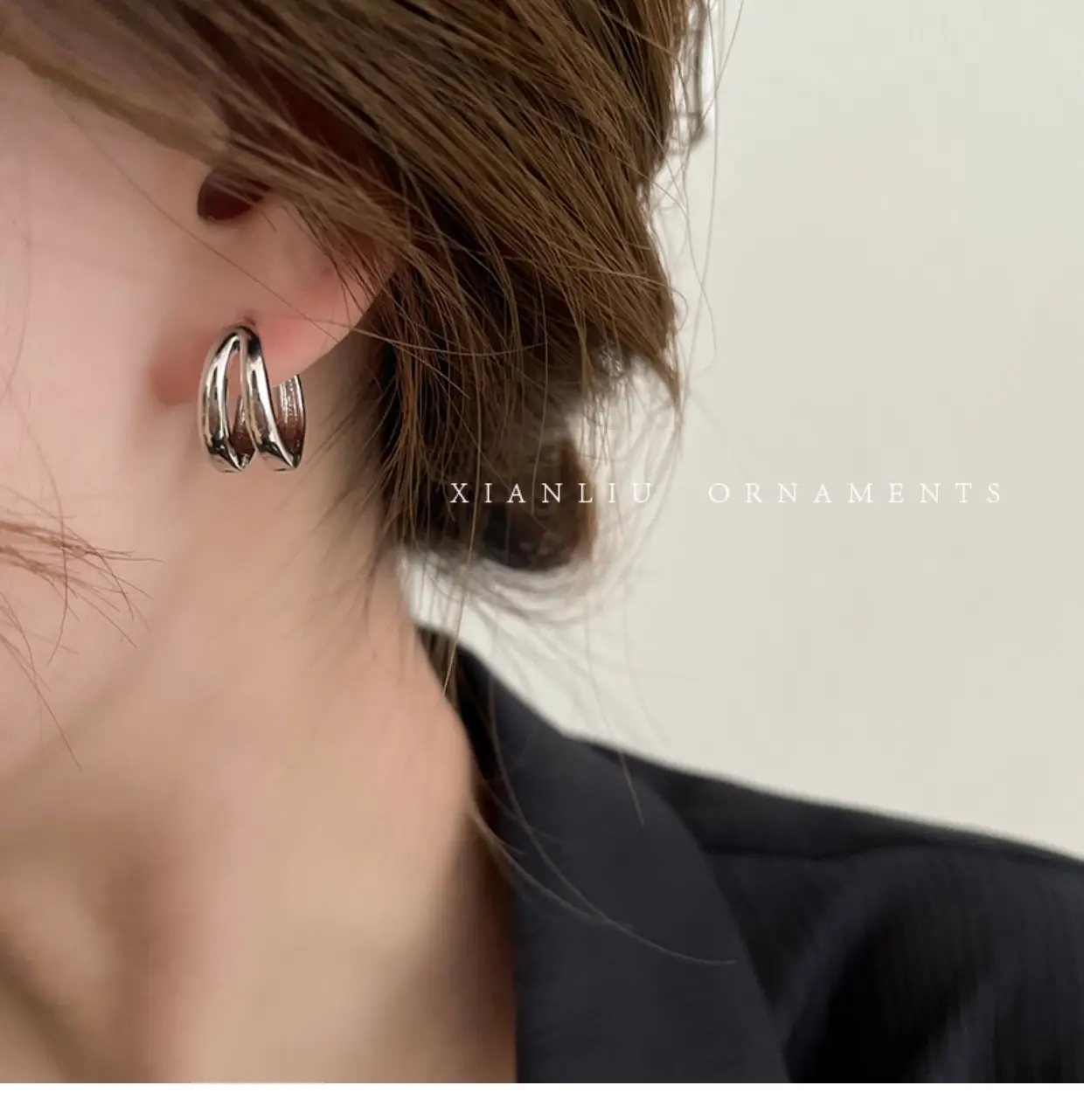 Cold Wind Double Circle Earrings for Women — feature 35