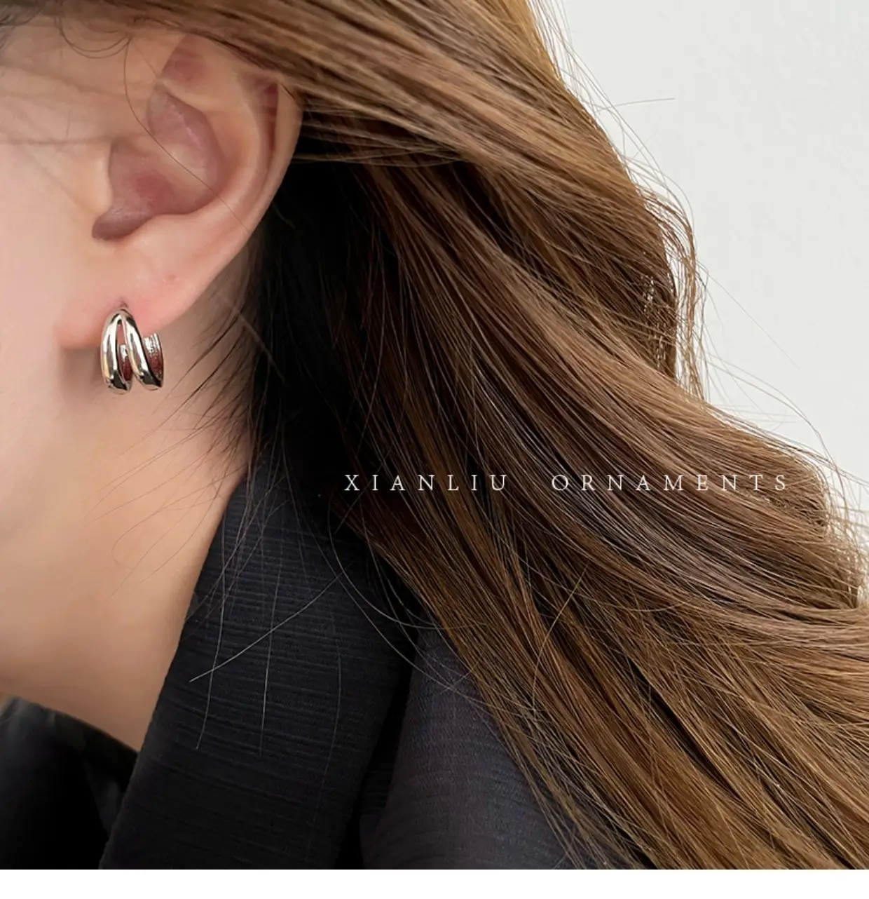 Cold Wind Double Circle Earrings for Women — feature 38