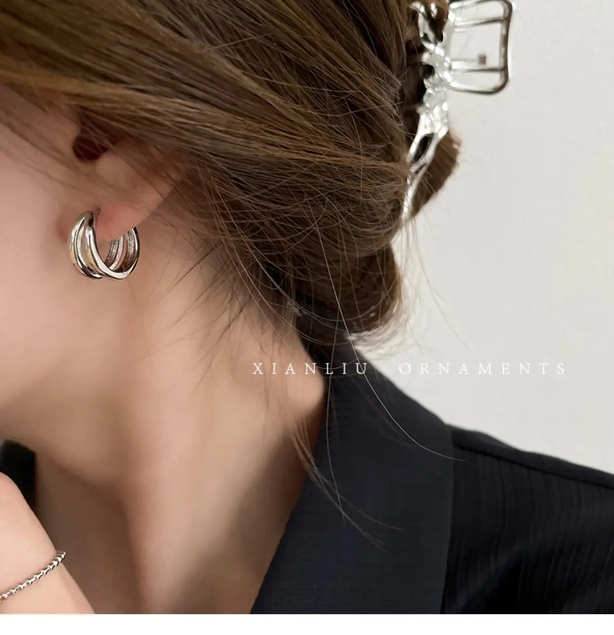Cold Wind Double Circle Earrings for Women — feature 39