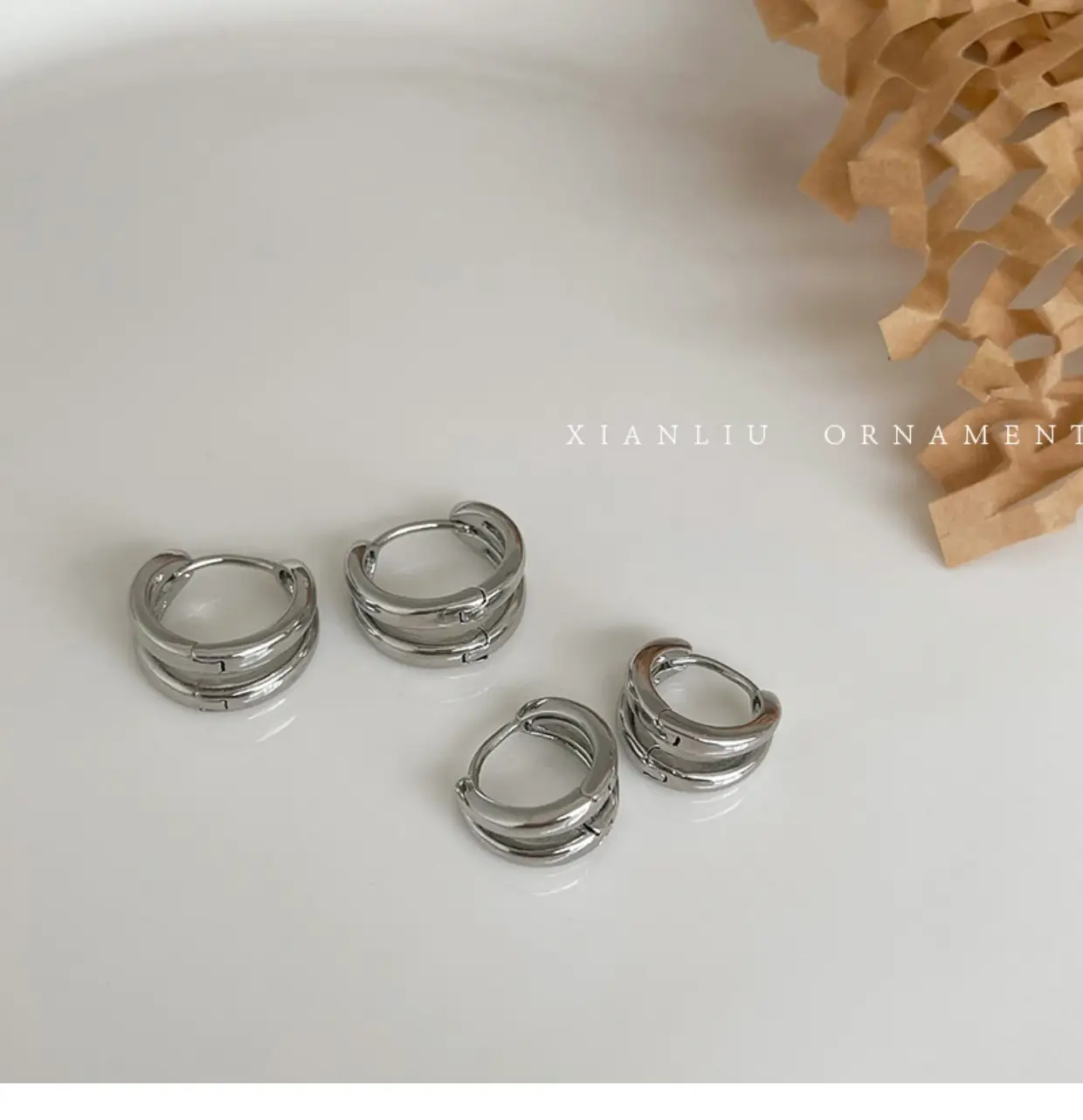 Cold Wind Double Circle Earrings for Women — feature 41