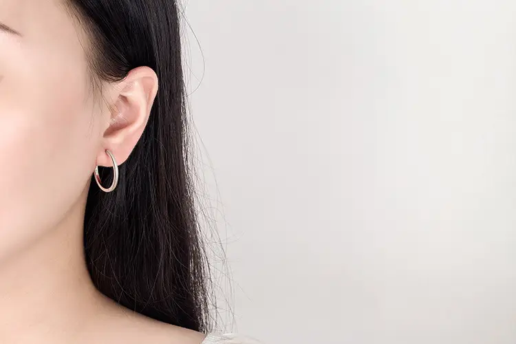 Gold Plain Hoop Earrings for Women — feature 8