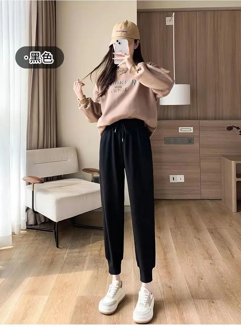 Women Fleece Lined Jogger Pants Slimming Loose Fit — feature 17