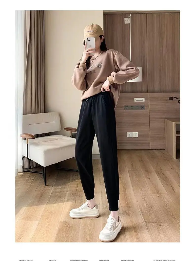 Women Fleece Lined Jogger Pants Slimming Loose Fit — feature 18