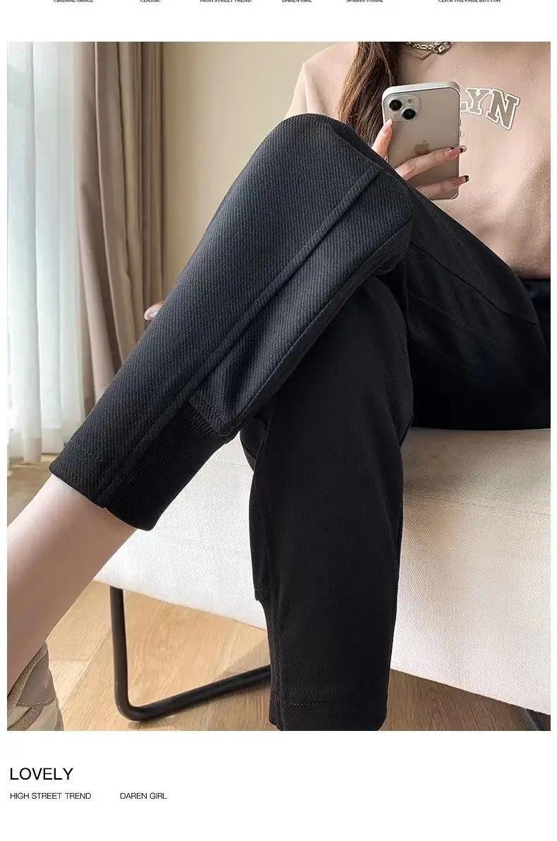 Women Fleece Lined Jogger Pants Slimming Loose Fit — feature 19