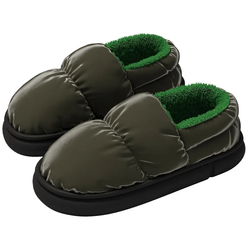 Winter Cotton Slippers Women Warm Down Non Slip