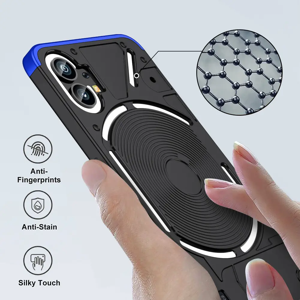 Nothing Phone1 Mobile Phone Case Red Black Anti-Fall Anti-Collision