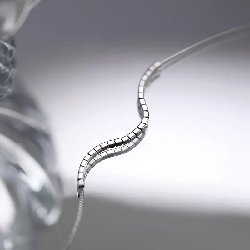 Silver Geometric Clavicle Necklace for Women - Image 4