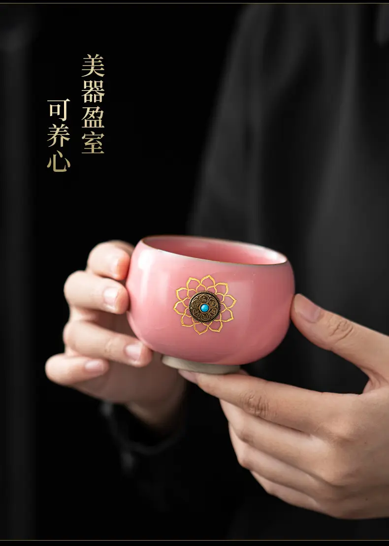 Lard Frozen Time to Time Master Cup Ru Kiln Tea Tasting Cup Opening Large Size Tea Cup Kung Fu Tea Set Personal Cup — feature 11